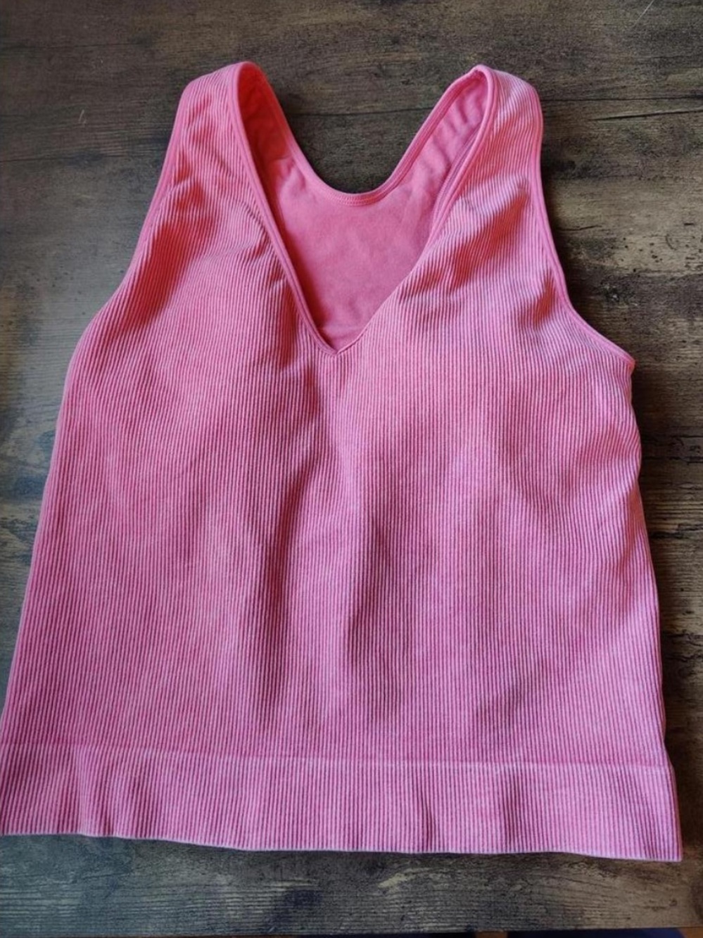 JoyLab Pink Ribbed Tank Top